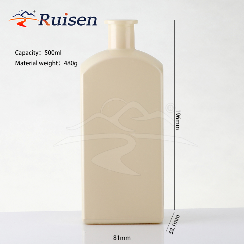 500ml Customizable Plastic Cosmetic Bottle For Shampoo Lotion Storage And Daily Care Product Marketing