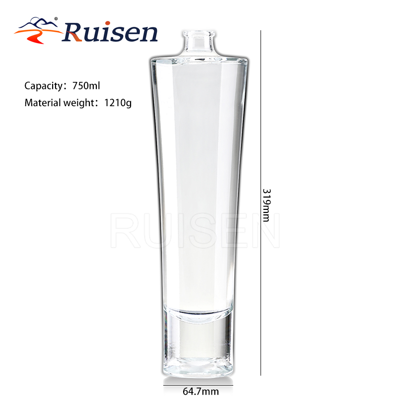 700ml  750ml Liquor Spirit Glass Bottles Vodka RUM Brandy Bottle 