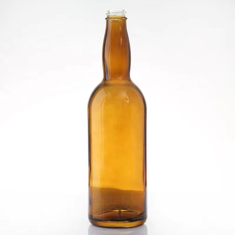 High Quality 750ML 70ML Large round Bottom Glass Bottle Unique Shape Whiskey Glass 