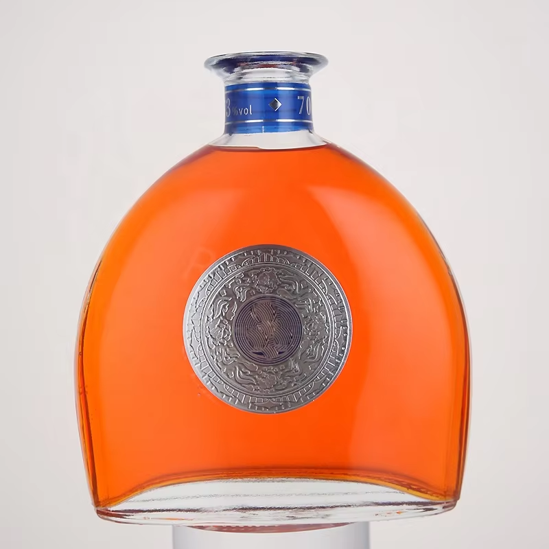 500ml Erlenmeyer shape whiskey glass bottle